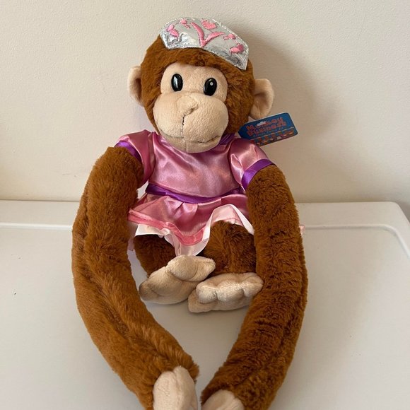 Plush Hanging Monkey - Princess - NWT - Picture 1 of 2